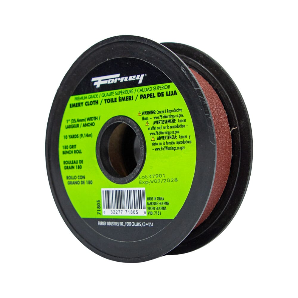 Emery Cloth Bench Roll, 180 Grit
